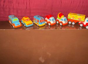 Set Of 6 Toy Cars - Push Back