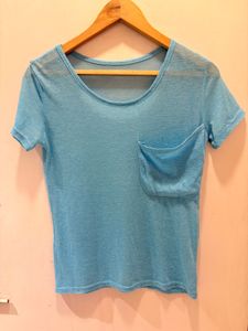 Teal Pocket Tee - Casual Comfort