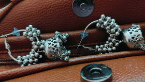 Silver Jhumka Earrings