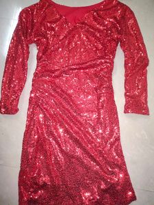 Red Shimmer Cocktail Dress Offer