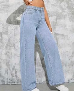 Light Blue Wide Leg Jeans