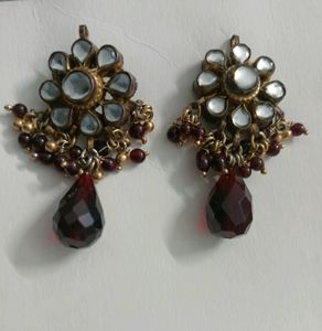 Floral Kundan Earring