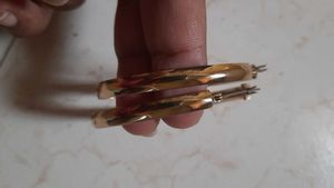 Round gold Plated Earrings