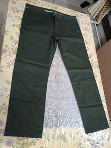 Olive Green Straight Leg Pants