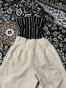 Combo +Tube Top +korean Shorts,Tops Is Stretchable