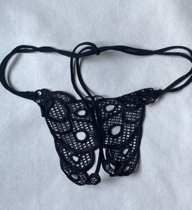 Lace detailed thong