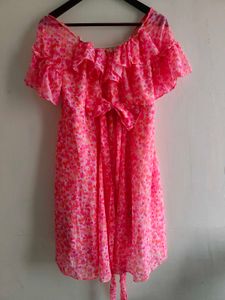 Pink Floral Dress