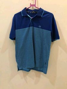 Fred Perry Polo Shirt - Navy Blue - And Black