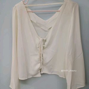 White Women Lace Top/Blouse