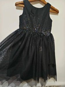 Girls&#39; Black Sparkle Dress 4-6 Years