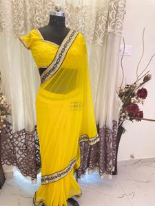 Elegant Yellow Saree