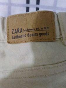 Zara Boys Cream Denim