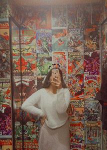 White long sleeve top &amp; pink skirt