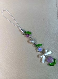 🌷💖 Combo of 2 Handmade Floral Phone Charms✨
