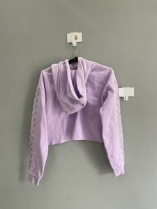 Lilac Crop Hoodie