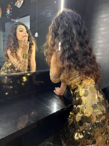 Gold Sequin Party Dress