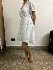 Floral Ditsy Off White Dress