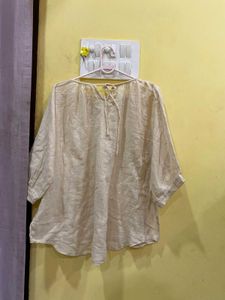 Elegant Cream Top Freesize