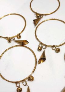 Golden Charm Bangles