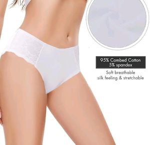 Womens Underwear Cotton Bikini Panties Lace Soft