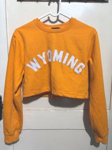 PrettyLittleThing “Wyoming” Cropped Sweatshirt