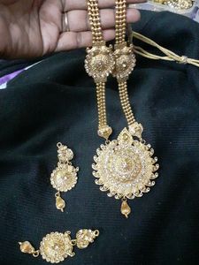Elegant Party Accessories Long Neclace With Earrings