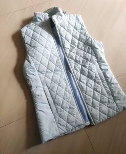 Light Blue Quilted Vest