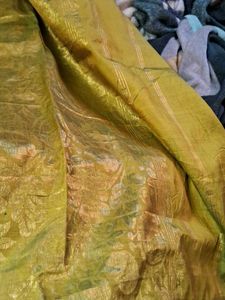 Silk Saree with Green Border