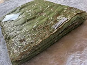 Elegant Green Party wear Saree🎉