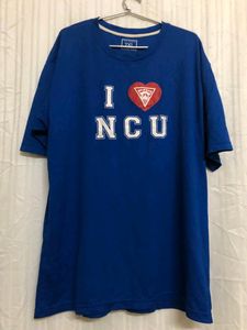 I Love NCU Blue Short Sleeve T Shirt
