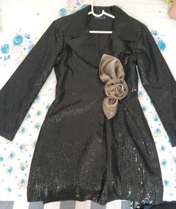 ZABELLA Black Sequin Blazer Cum Dress NEW YEAR