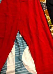 Blue And Red Trousers Combo