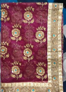 Elegant Purple Saree