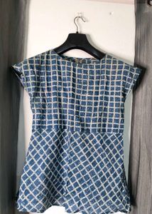 Cotton Checkered Top/Tunic
