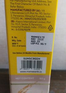 Mamaearth Rice Water Sunscreen &amp; Face Wash