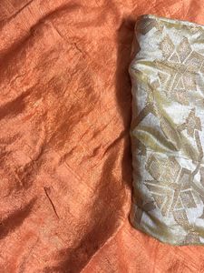 Orange Silk Salwar Kameez