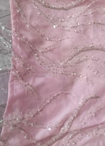 Pink Silk Net Kurti