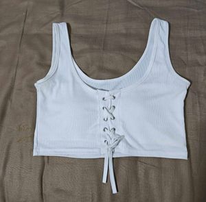 White Crop Top