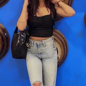 stylecast Shoulder strapped fitted top