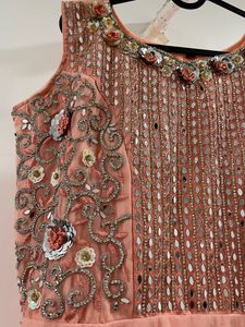 Mirror Work Party Wear Heavy multi FlairedGown