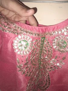 Gorgeous Pink Shiny Kurta❤️