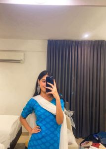 Blue Printed Kurta