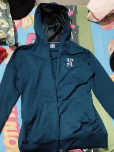 Blue Zip-Up Hoodie
