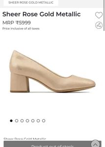 🔥PRICE DOWN 🔥Brand New Rosegold Clarks Pump Heel