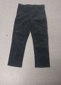 Gray Velvet Straight Leg Pants