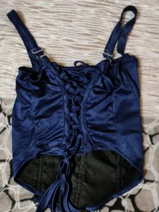 Blue Corset Top