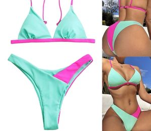 Two-Tone Bikini Set