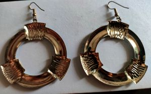 Grey black earrings