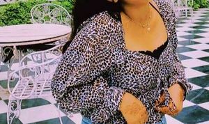 RETRO SMOCKED BACK SQUARE NECK TOP