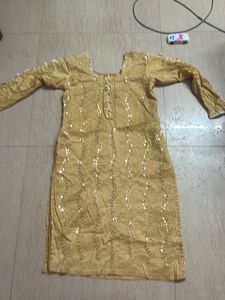 Kurta Set With Duppatta Free Red Heart Design Top